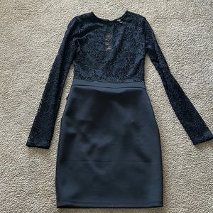 Windsor Black Long Sleeve Dress